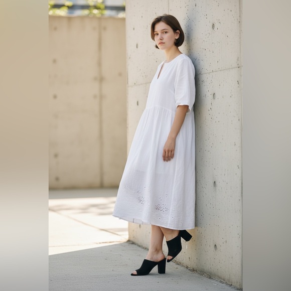 Nordstrom Shoes - BP Nordstrom Black Peep Toe Mule Heels Size 9 M Slip On Block Heel Minimal